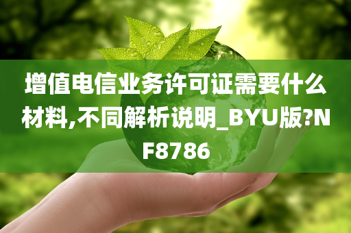 增值电信业务许可证需要什么材料,不同解析说明_BYU版?NF8786