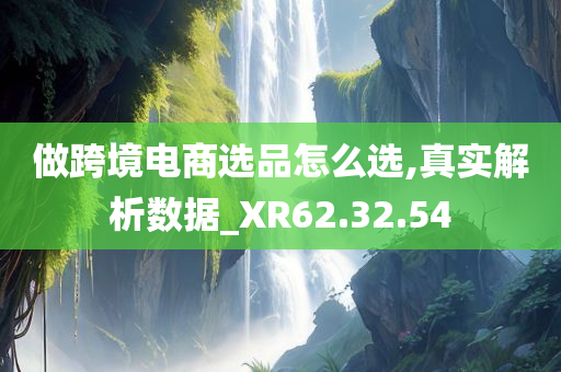 做跨境电商选品怎么选,真实解析数据_XR62.32.54