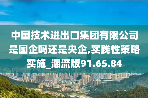 中国技术进出口集团有限公司是国企吗还是央企,实践性策略实施_潮流版91.65.84