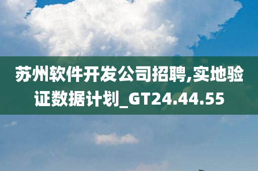 苏州软件开发公司招聘,实地验证数据计划_GT24.44.55