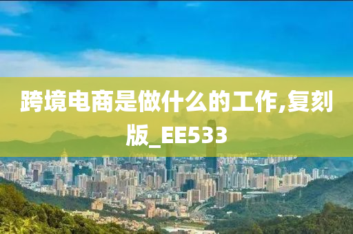 跨境电商是做什么的工作,复刻版_EE533