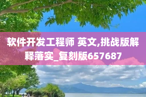 软件开发工程师 英文,挑战版解释落实_复刻版657687