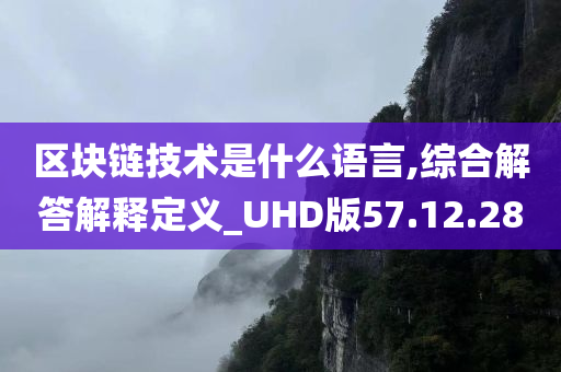 区块链技术是什么语言,综合解答解释定义_UHD版57.12.28