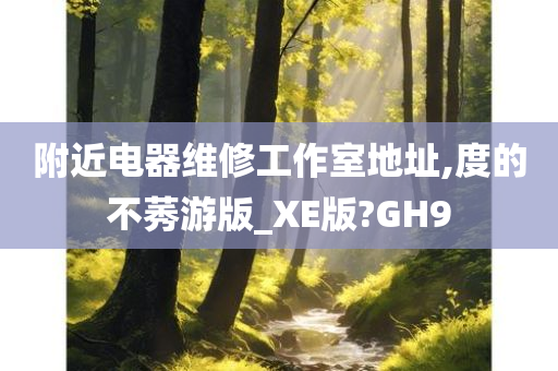 附近电器维修工作室地址,度的不莠游版_XE版?GH9