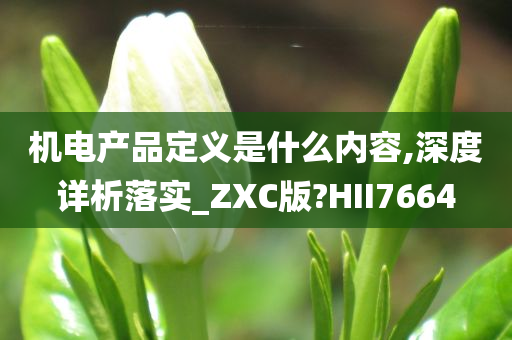 机电产品定义是什么内容,深度详析落实_ZXC版?HII7664