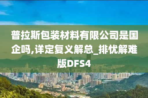 普拉斯包装材料有限公司是国企吗,详定复义解总_排忧解难版DFS4