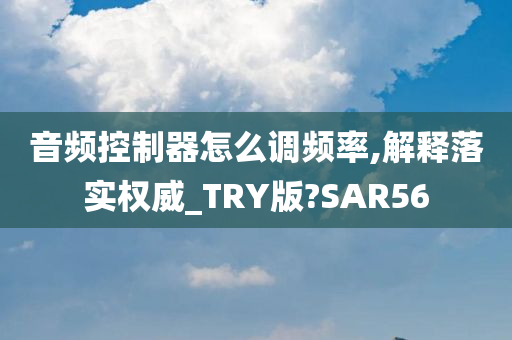 音频控制器怎么调频率,解释落实权威_TRY版?SAR56