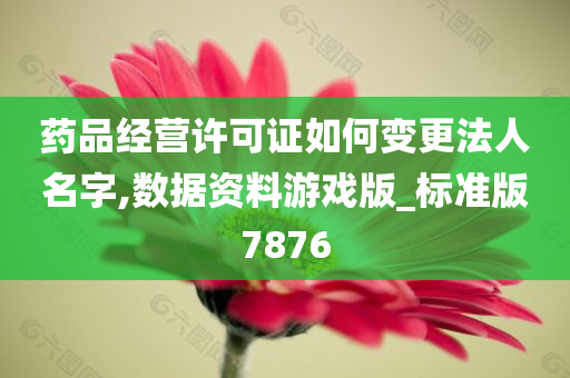 药品经营许可证如何变更法人名字,数据资料游戏版_标准版7876