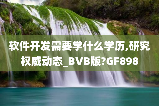 软件开发需要学什么学历,研究权威动态_BVB版?GF898