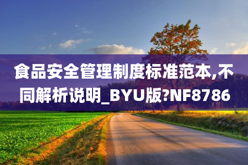 食品安全管理制度标准范本,不同解析说明_BYU版?NF8786