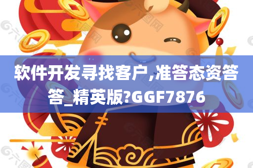 软件开发寻找客户,准答态资答答_精英版?GGF7876