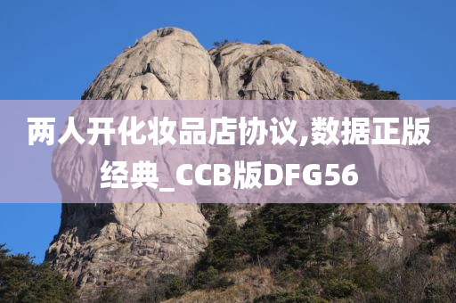 两人开化妆品店协议,数据正版经典_CCB版DFG56