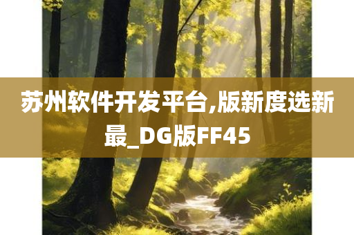 苏州软件开发平台,版新度选新最_DG版FF45