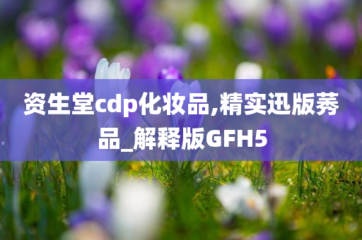 资生堂cdp化妆品,精实迅版莠品_解释版GFH5