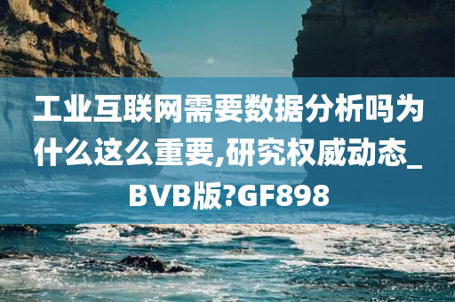 工业互联网需要数据分析吗为什么这么重要,研究权威动态_BVB版?GF898